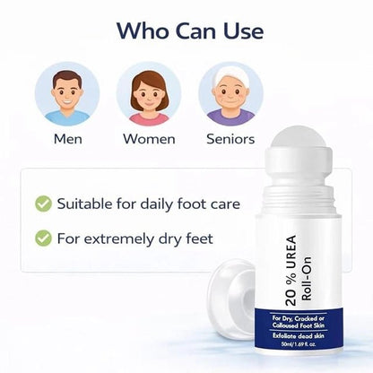 20% Urea Foot Cream Roll On 50ml (Pack of 2 ) - DropSells