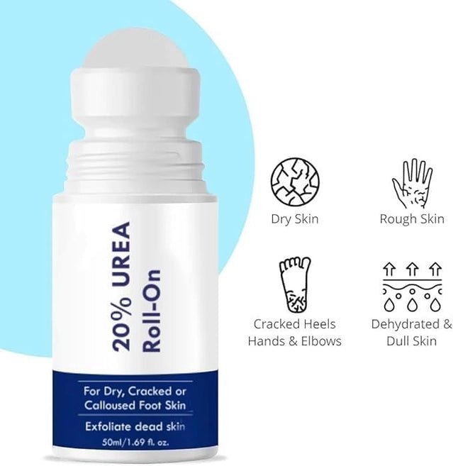 20% Urea Foot Cream Roll On 50ml (Pack of 2 ) - DropSells