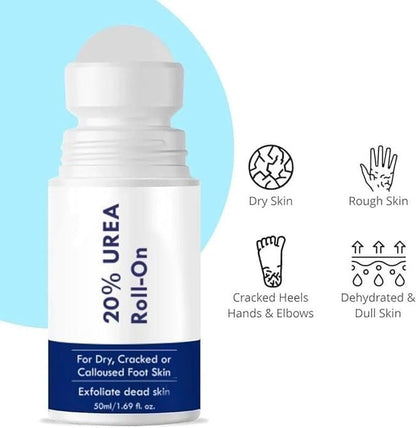 20% Urea Foot Cream Roll On 50ml (Pack of 2 ) - DropSells
