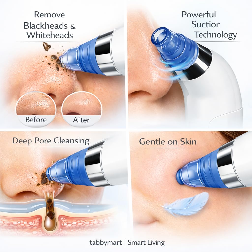 Blackhead Remover Vacuum with 4 Suction Heads & 2 Speed Modes - DropSells