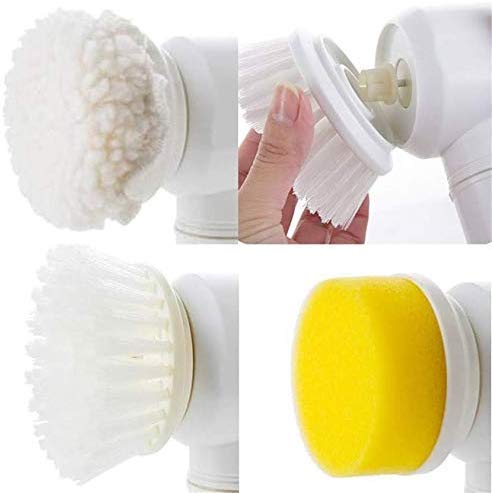Electric Cleaning Brush, Electric Rotary Cleaning Brush with 3 Brush Heads - DropSells