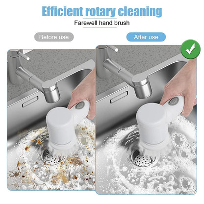 Electric Cleaning Brush, Electric Rotary Cleaning Brush with 3 Brush Heads - DropSells