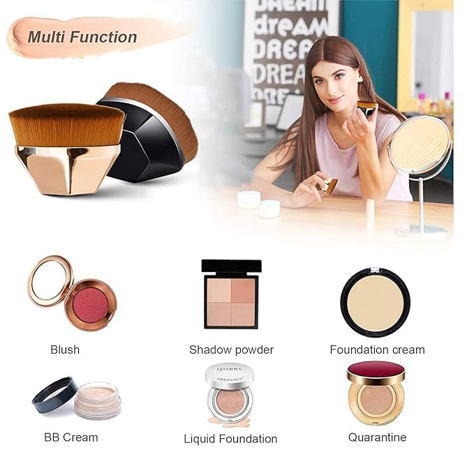 Foundation Makeup Brush (Blending Liquid, Cream or Flawless Powder Cosmetics) - DropSells