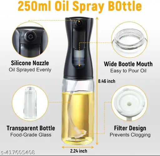 Glass Bottle Oil Sprayer for Cooking, Salads, BBQs, Baking, Frying and Air Fryer - DropSells