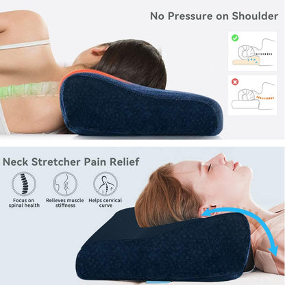Memory Foam Pillow for Neck Pain Relief, Adjustable Ergonomic Cervical Pillow - DropSells