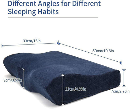 Memory Foam Pillow for Neck Pain Relief, Adjustable Ergonomic Cervical Pillow - DropSells