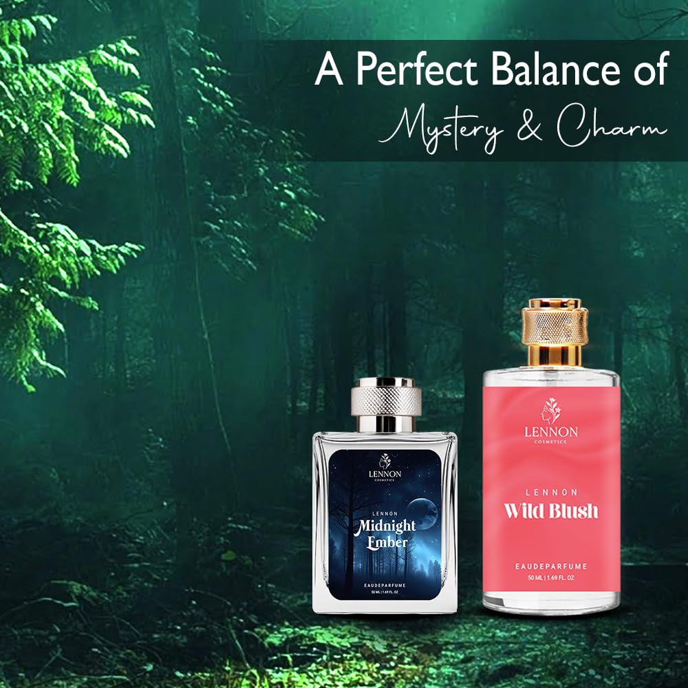 MIDNIGHT EMBER & WILD BLUSH Eau De Parfum Gift Set for Men & Women - DropSells
