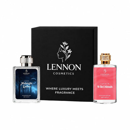MIDNIGHT EMBER & WILD BLUSH Eau De Parfum Gift Set for Men & Women - DropSells