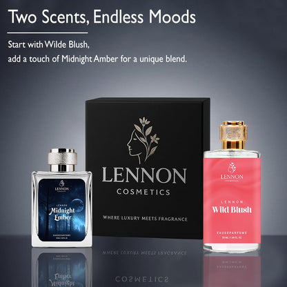 MIDNIGHT EMBER & WILD BLUSH Eau De Parfum Gift Set for Men & Women - DropSells