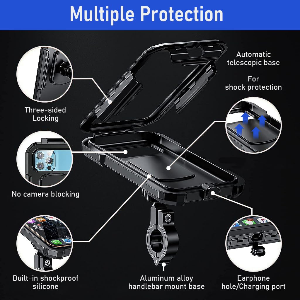 Phone Holder for Bike Outdoor Waterproof Phone Mount 360° Rotation - DropSells