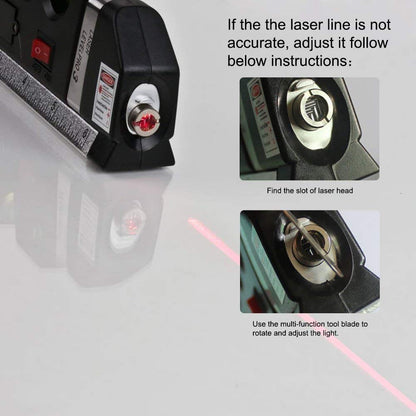 Spirit Level, Multipurpose Laser Measure Tool, Spirit Level Standard Metric Ruler Laser Measuring Tape - DropSells